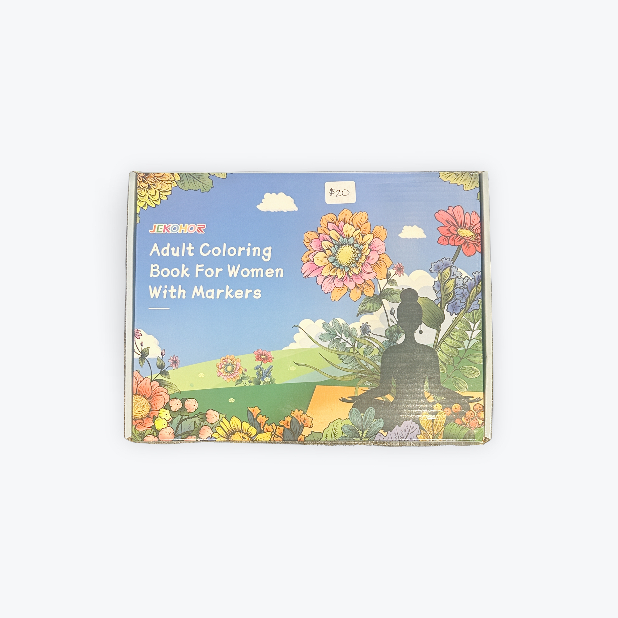 Adult coloring book for women with markers