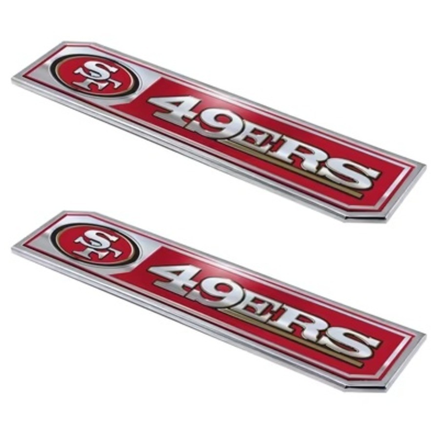 San Francisco 49ers Truck Edition Auto Emblem 2 Pack