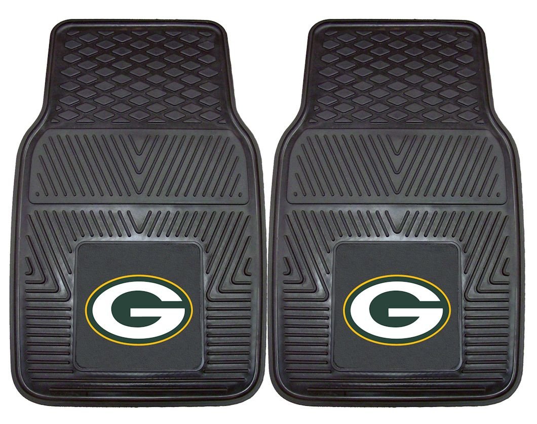 Green Bay Packers Heavy Duty 2 Piece Vinyl Car Mats