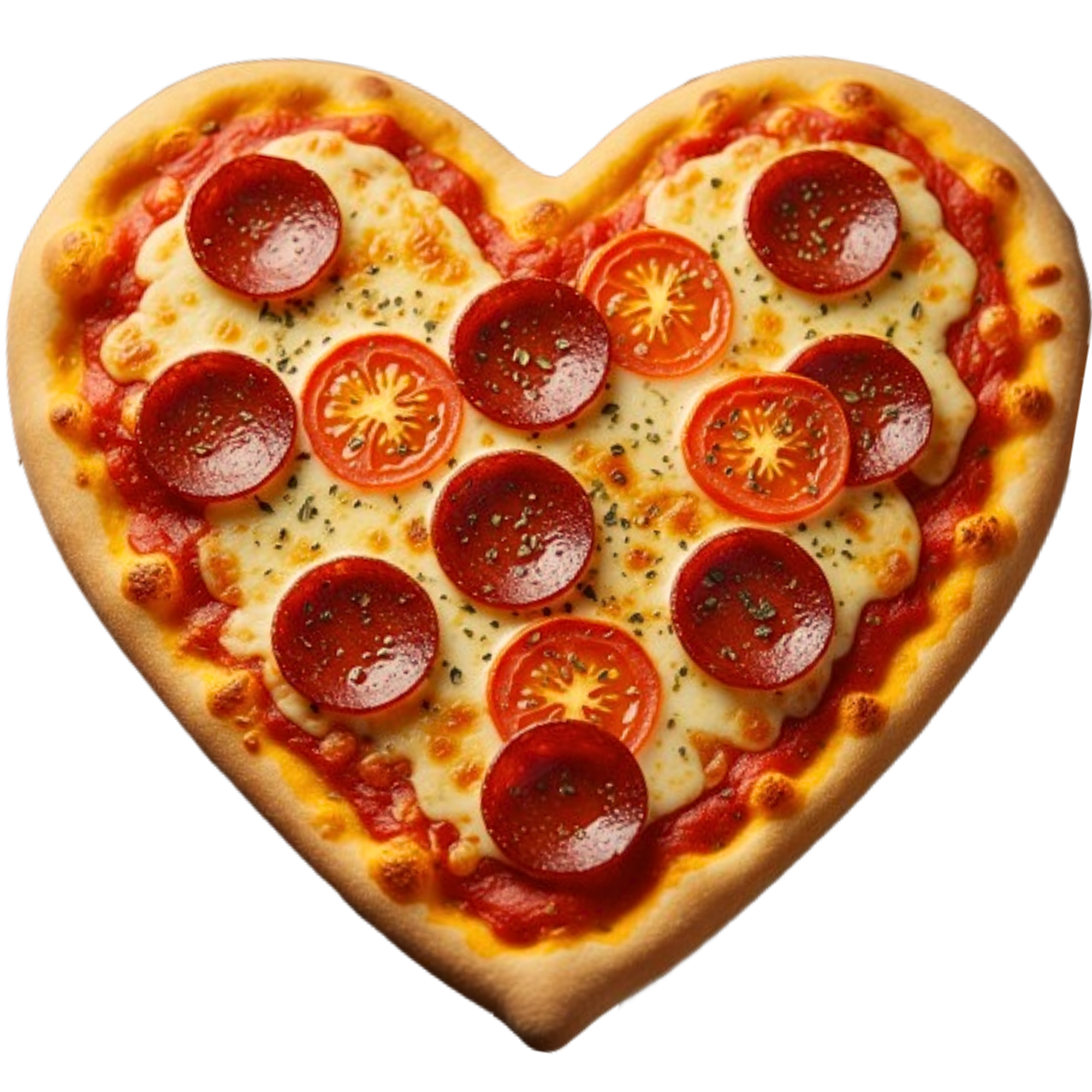 Heart-Shaped Pizza