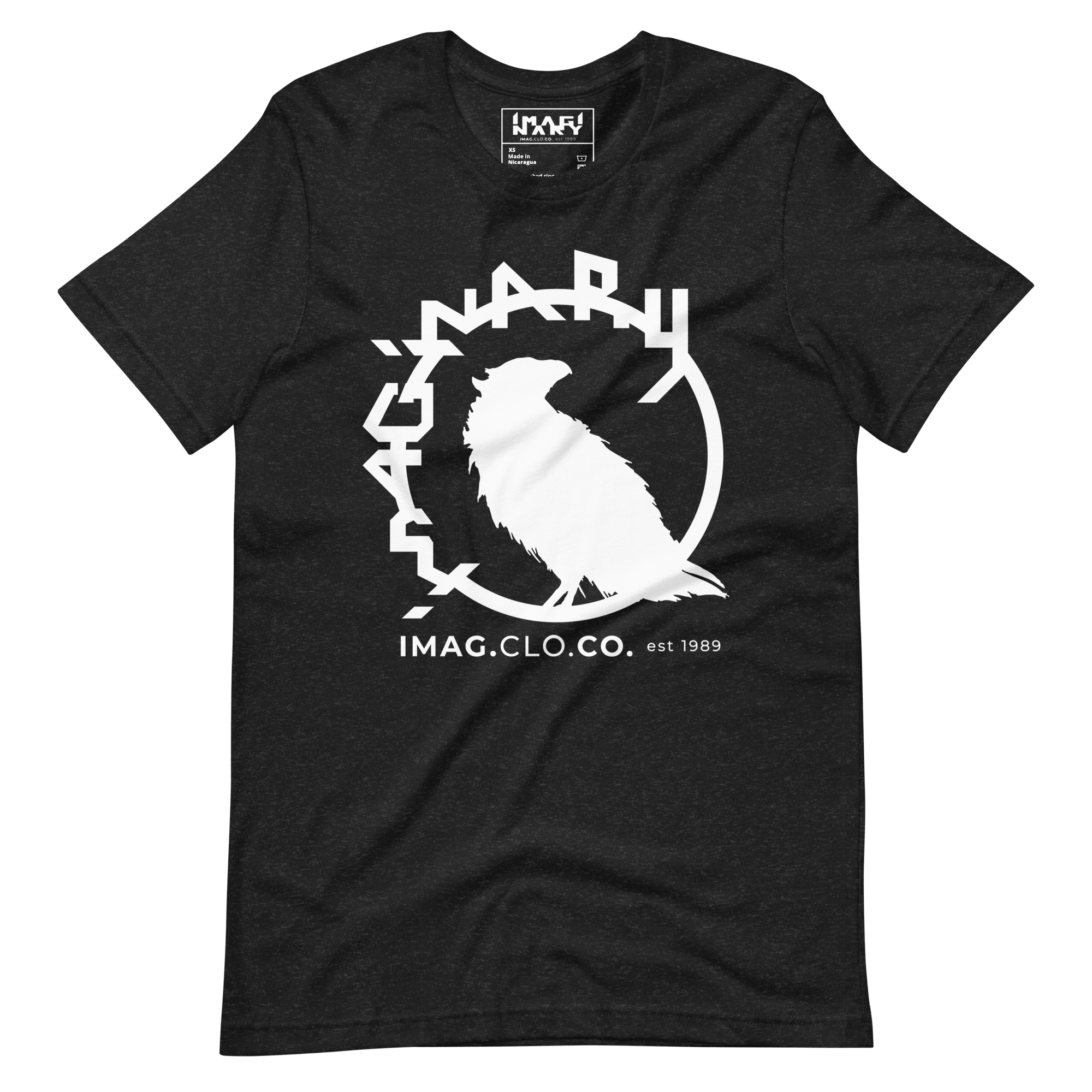 Perched in Time – Minimalist Crow Tee