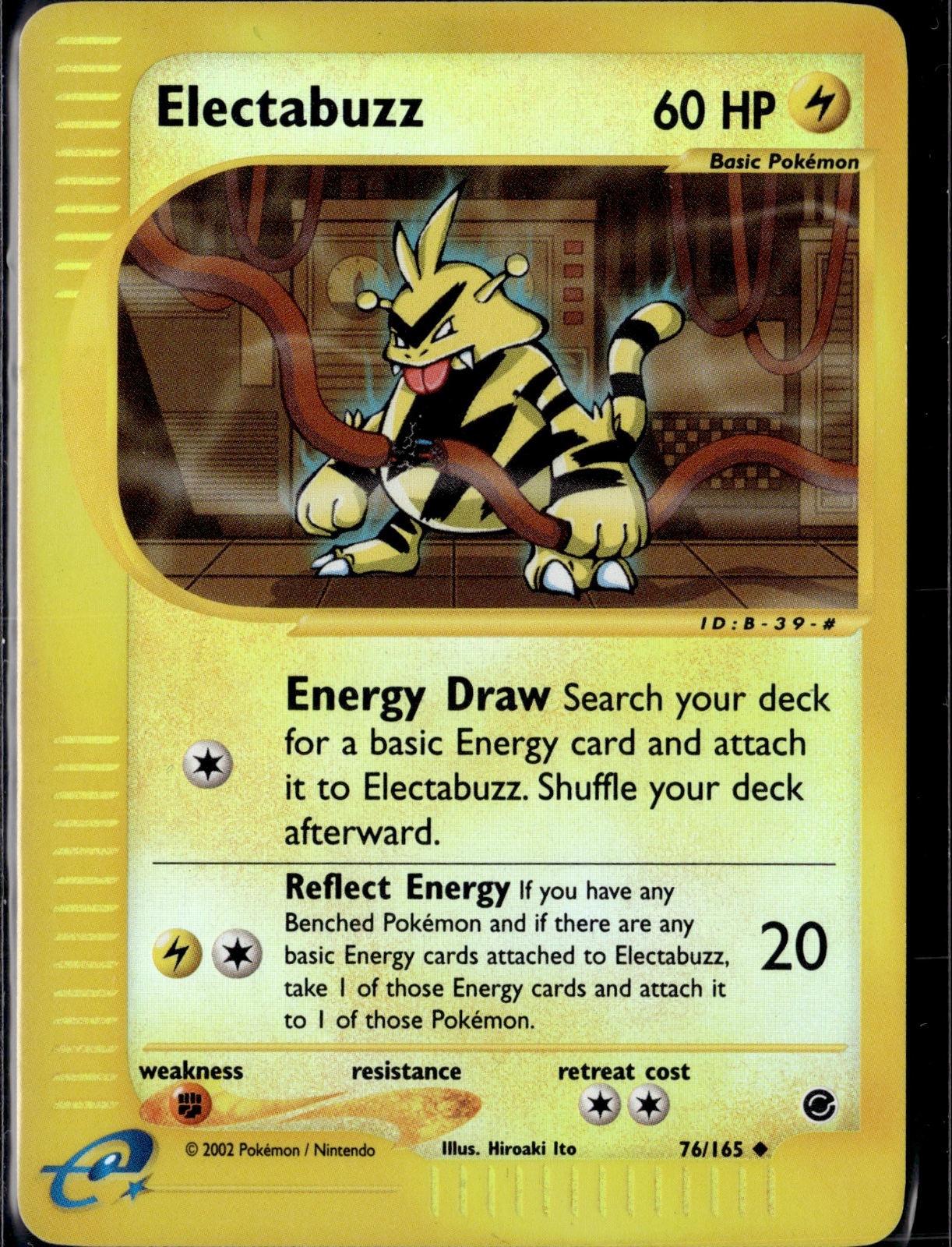 Electabuzz Reverse Holo Uncommon Expedition 076/165 LP