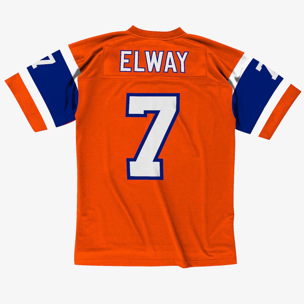 Denver Broncos 1994 John Elway #7 Mitchell and Ness Orange Jersey