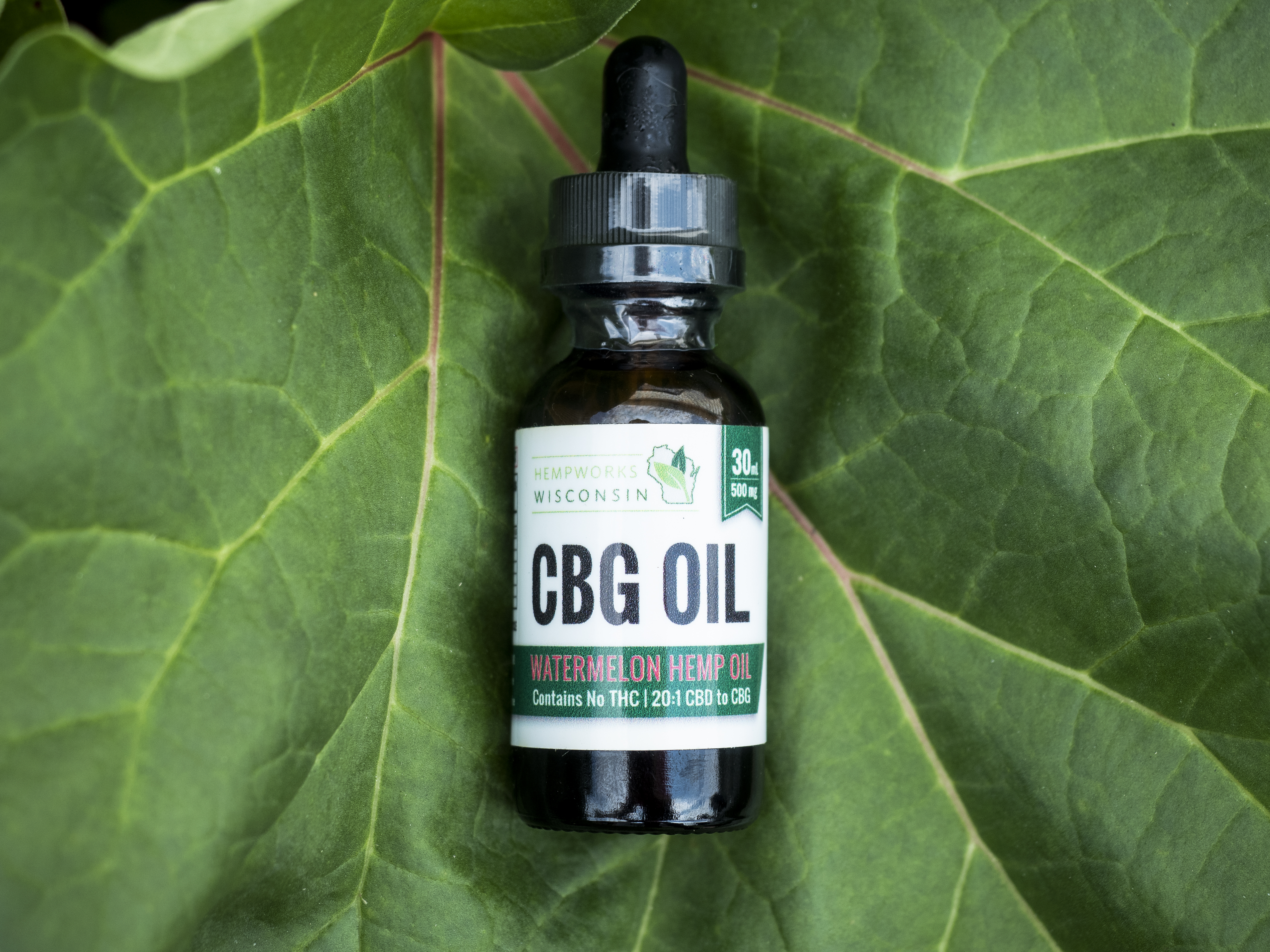 CBG Hemp Oil (250mg - 2500mg) - Watermelon OG, 30mL, 500mg