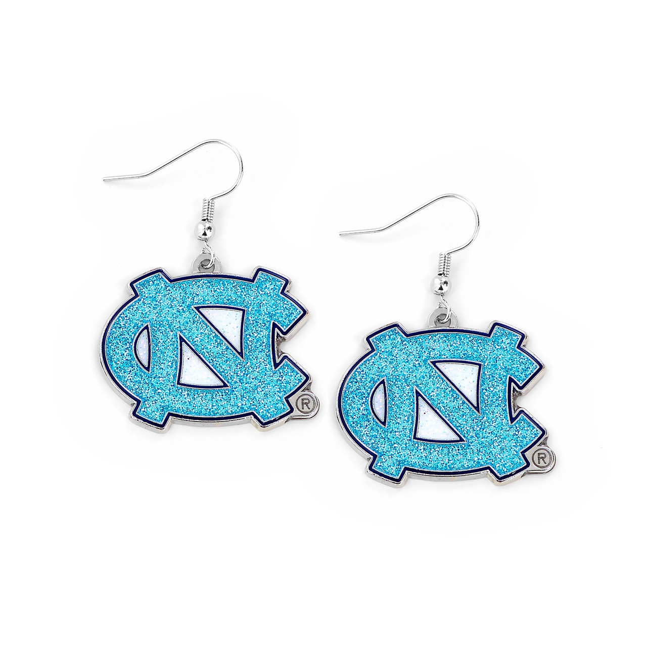 North Carolina Tar Heels Glitter Dazzle Earrings