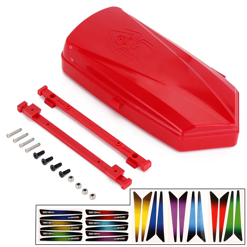 180*76mm Plastic Roof Luggage Box Red