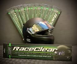 Pack of 40 RaceClear visor tearoffs model RC41001 — Anstis Motorsport