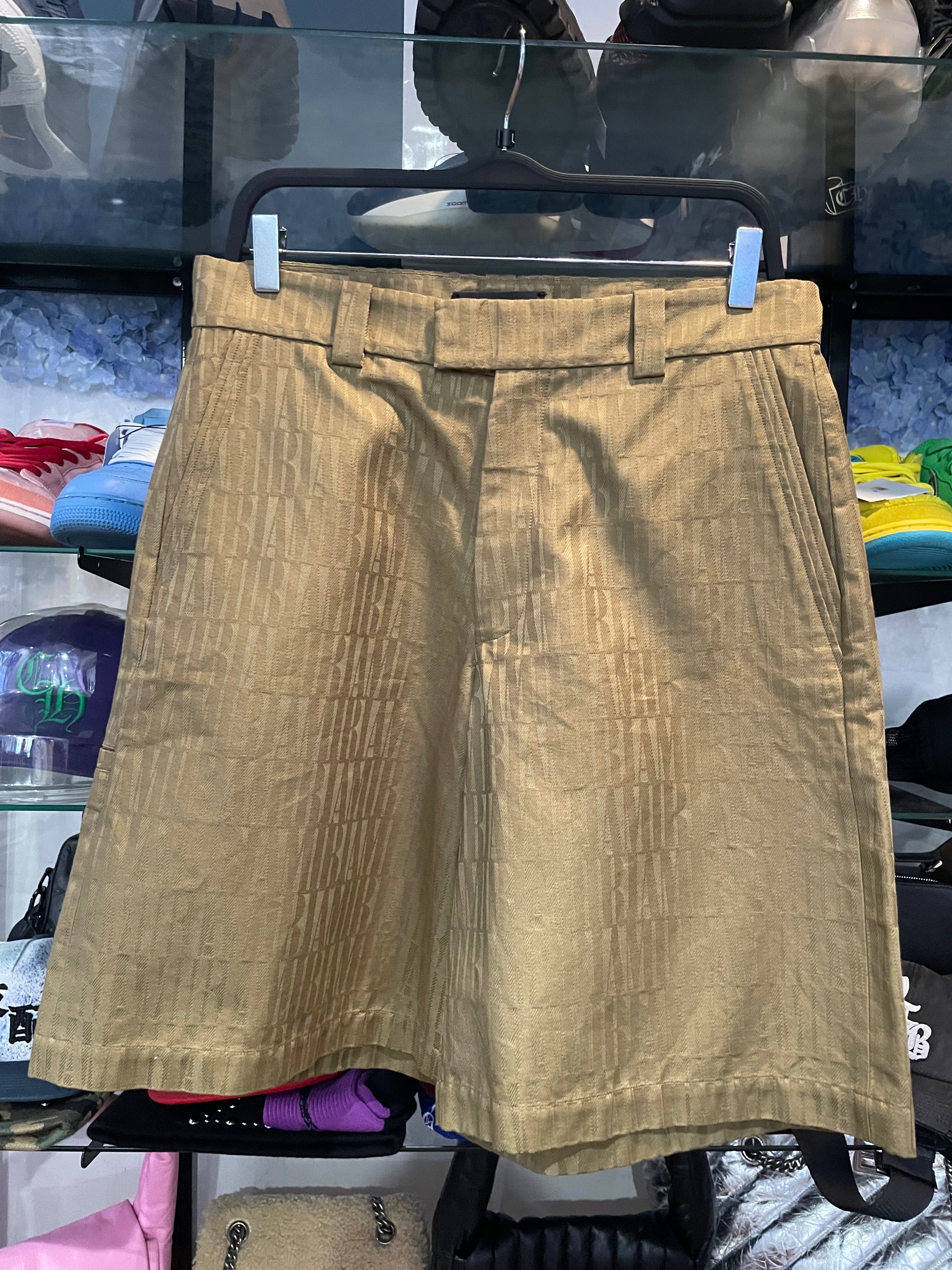 Amiri olive green shorts size 46 (used)