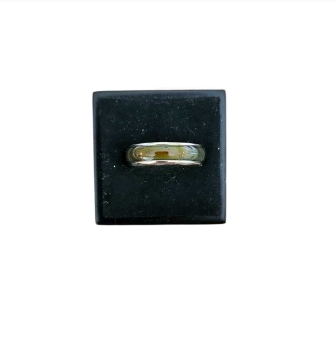 Size 6.5 Silver Toned Band Mood Ring