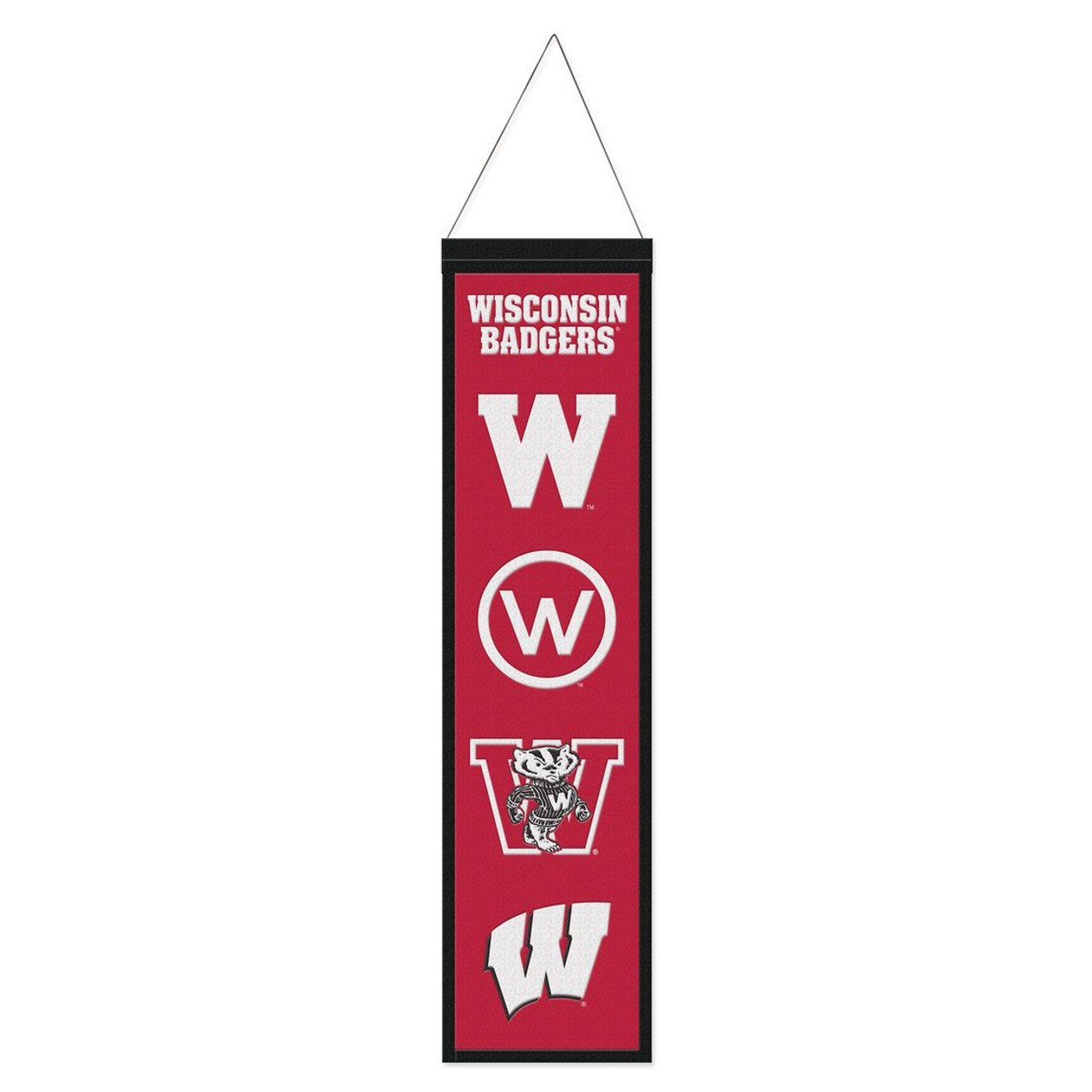 Wisconsin Badgers Wool Evolution Banner 8x32"