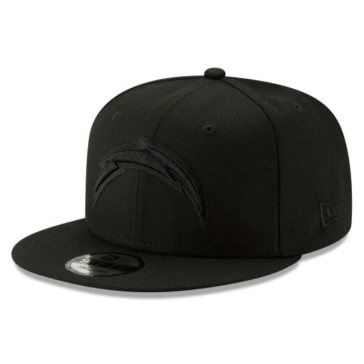 Los Angeles Chargers Blackout New Era 9FIFTY Snapback Hat
