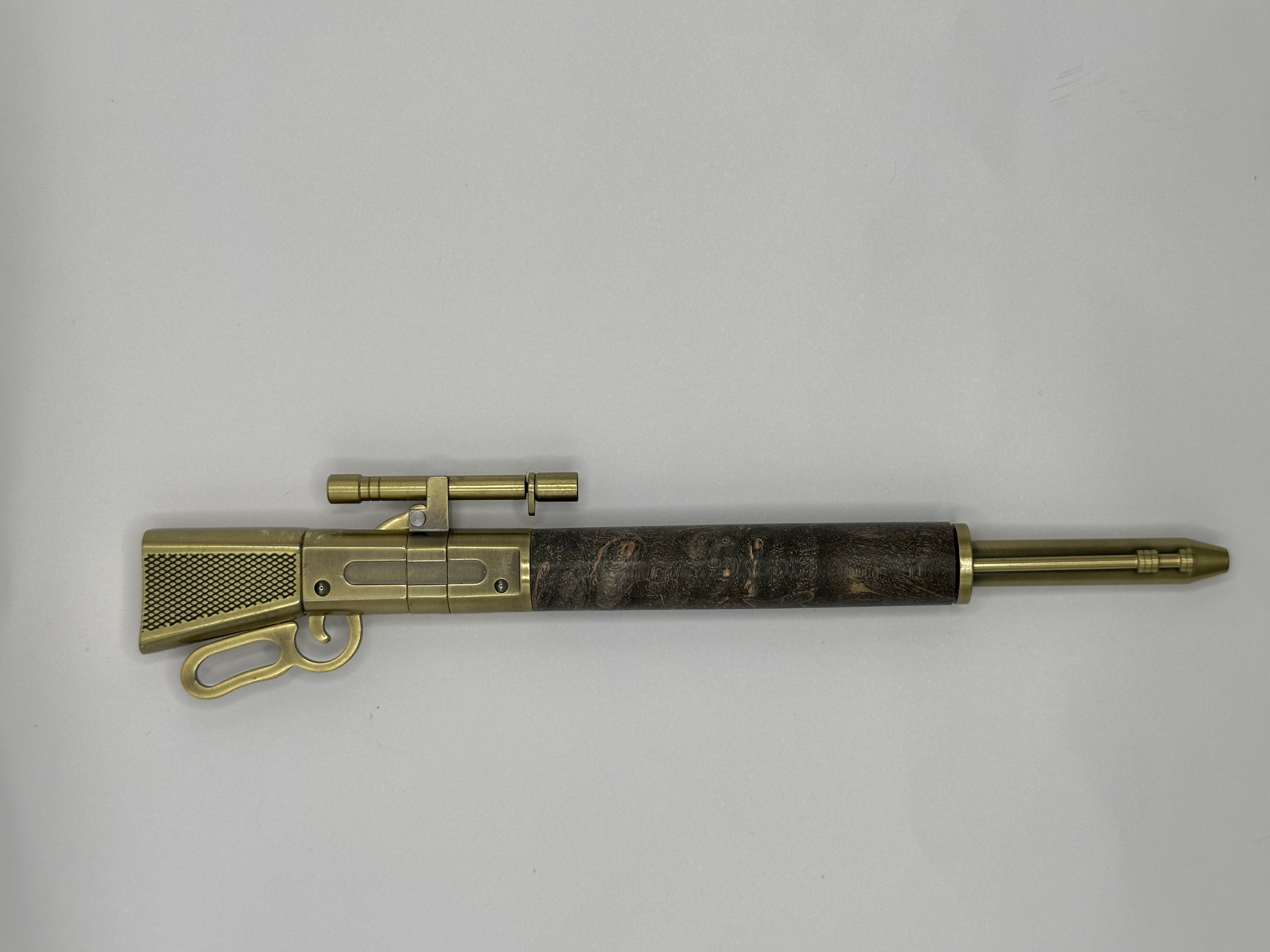 Lever Action Rifle Pen Dyed Maple Burl