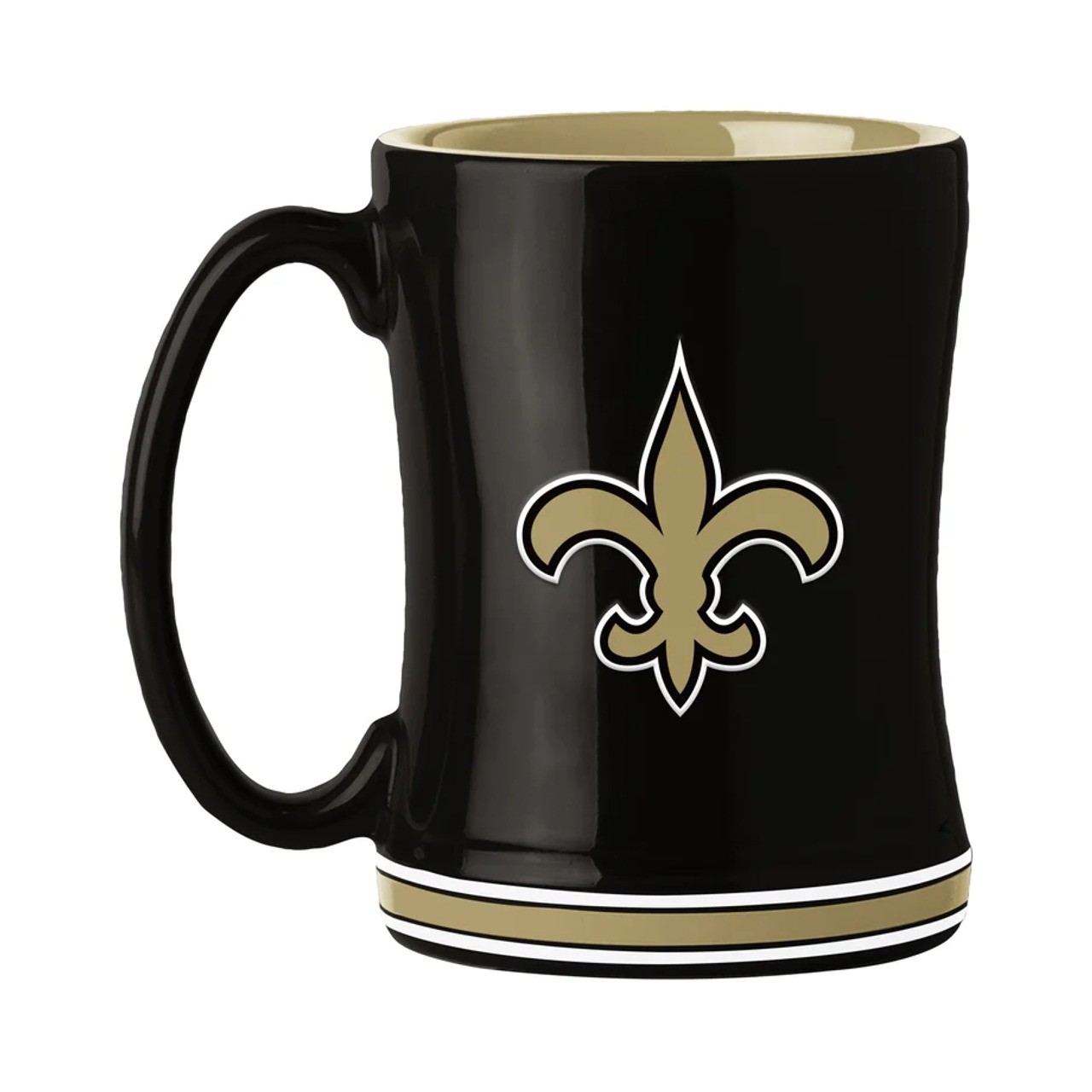 New Orleans Saints Sculpted Coffee Mug 14oz