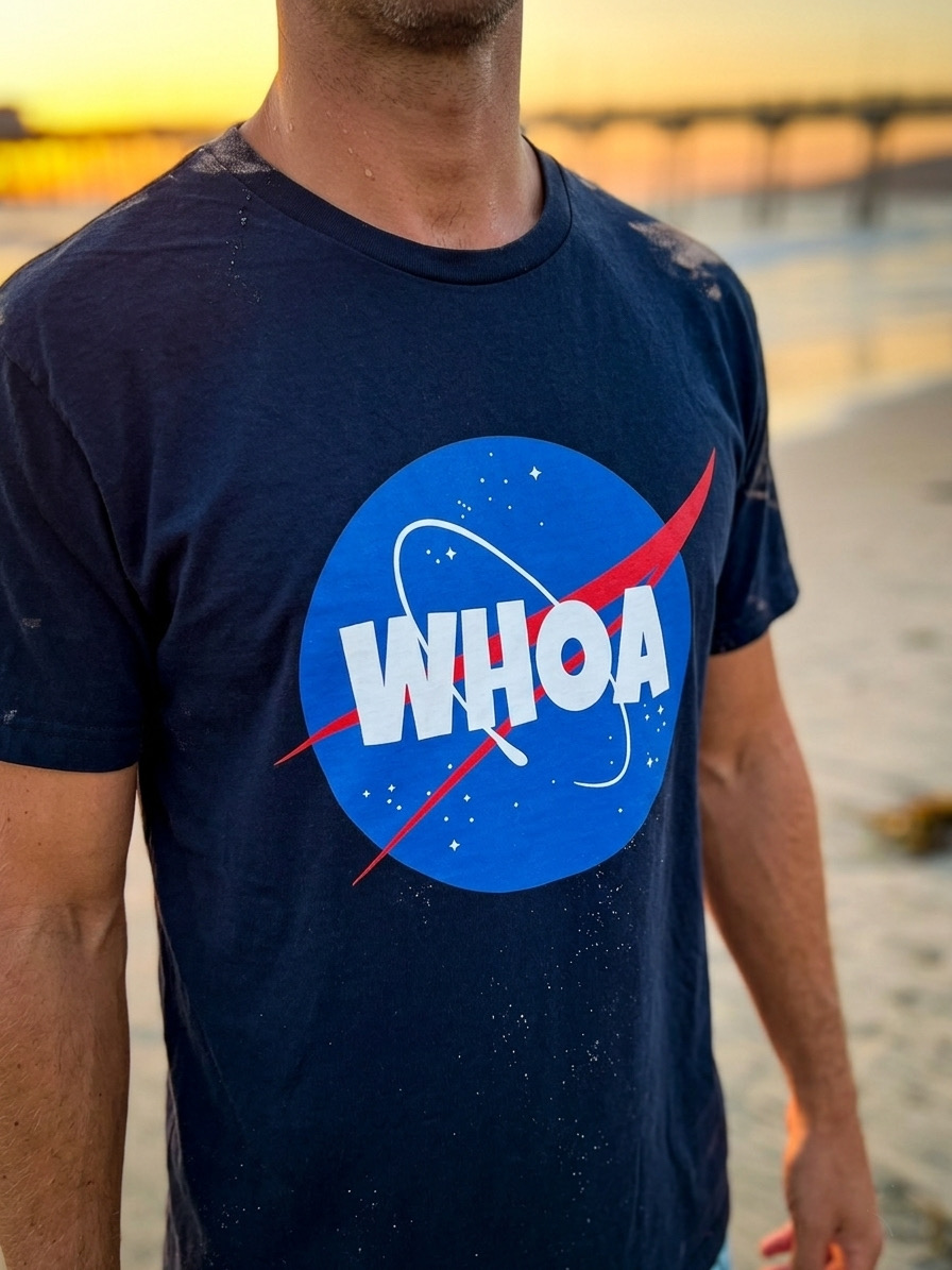 Psychonaut Tee (Navy Blue Acid Wash)