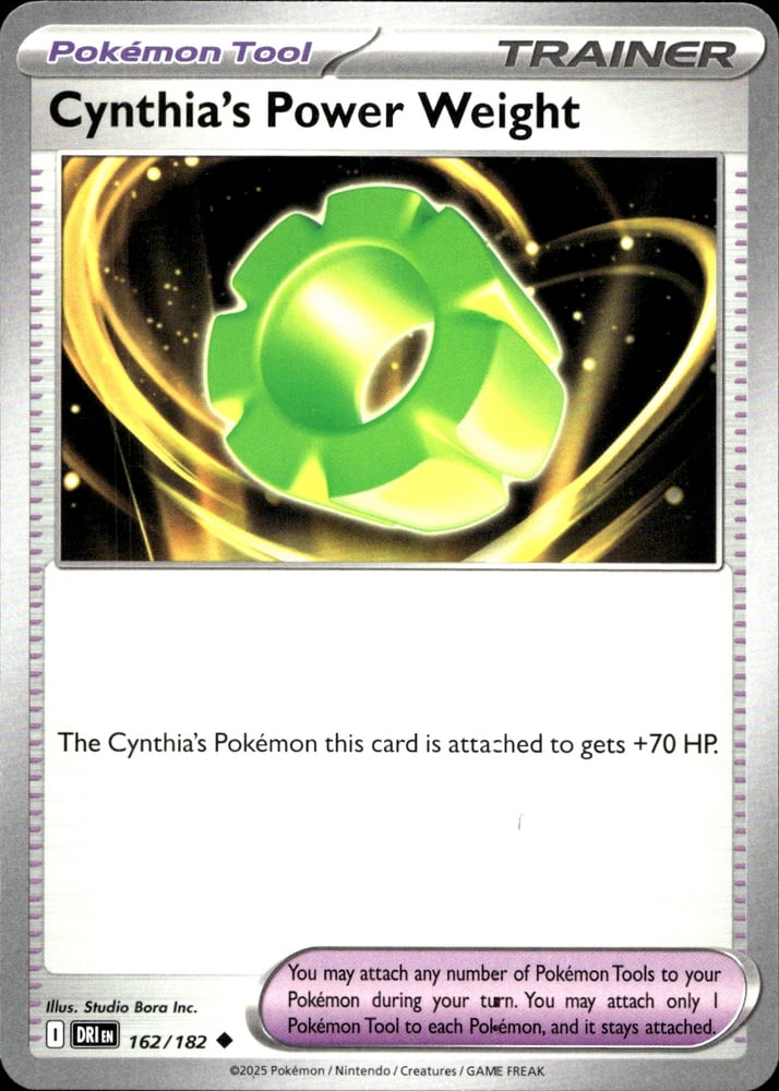 Cynthia's Power Weight - SV10 162/182