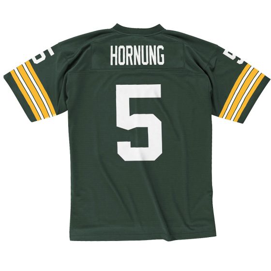 Green Bay Packers 1966 Paul Hornung #5 Green Mitchell and Ness Jersey