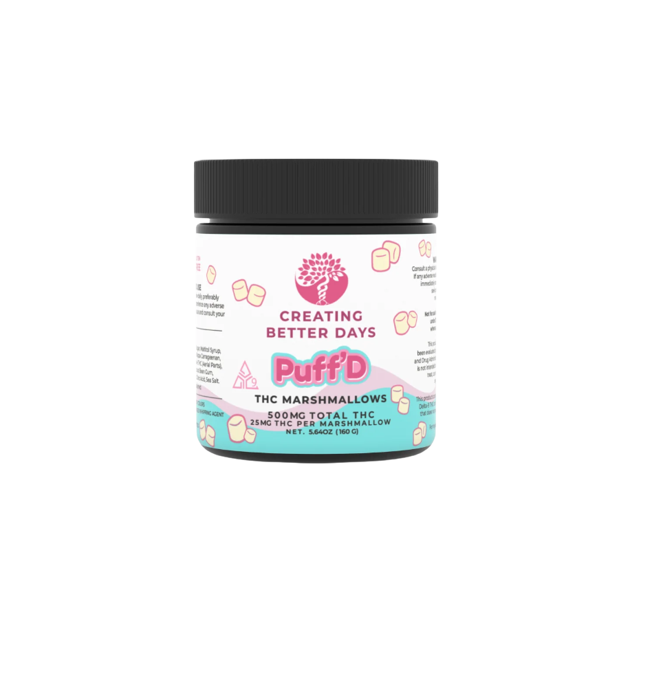 Puff'd D9 Marshmellows - 25mg - Puff'd 25mg D9 Marshmellow