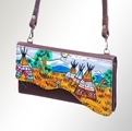 AD Hand Painted Leather Sling Wallet