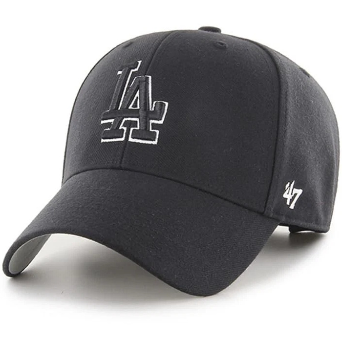 Los Angeles Dodgers Black Outline '47 Brand MVP Adjustable Hat
