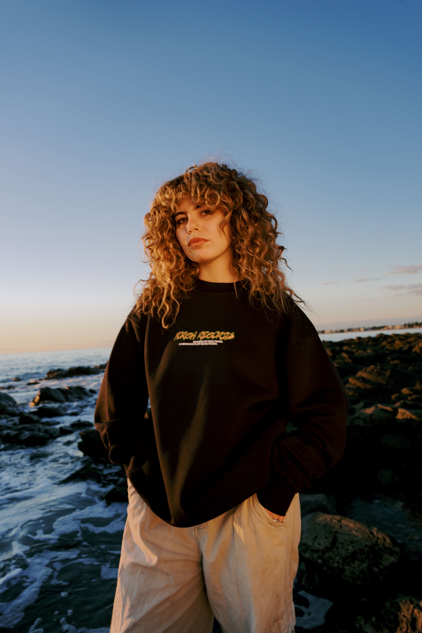 PORCH RECORDS CREW JUMPER - NAVY 2026 by Unknown Artist - View 1