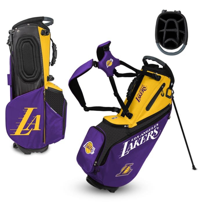 Los Angeles Lakers Hybrid Back Nine Carry Golf Bag