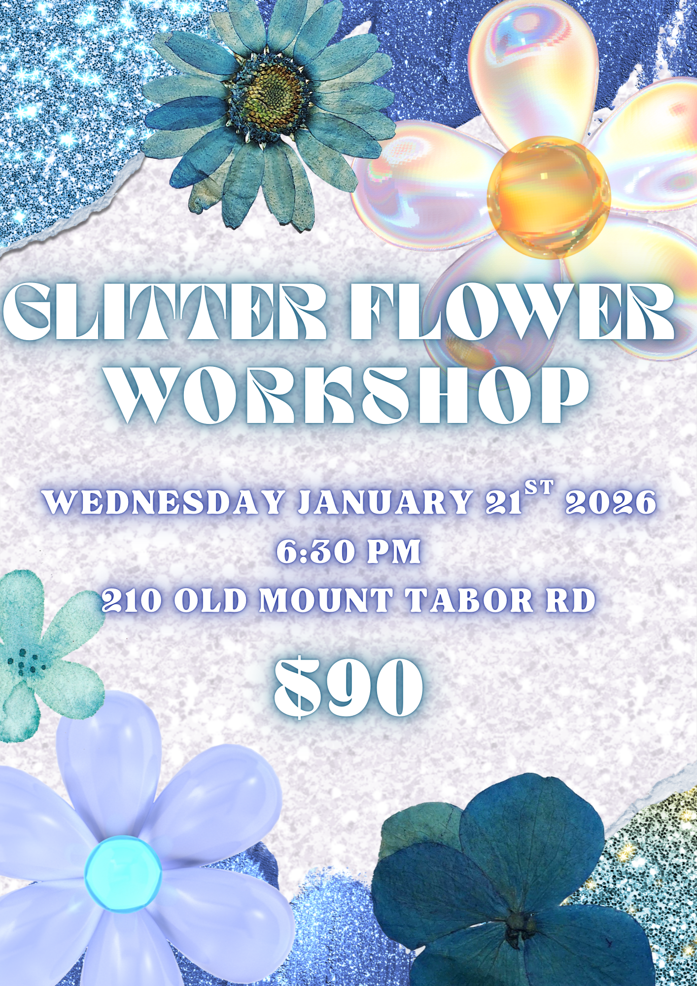 GLITTER BLOOMS - Shiny Floral Arranging Workshop