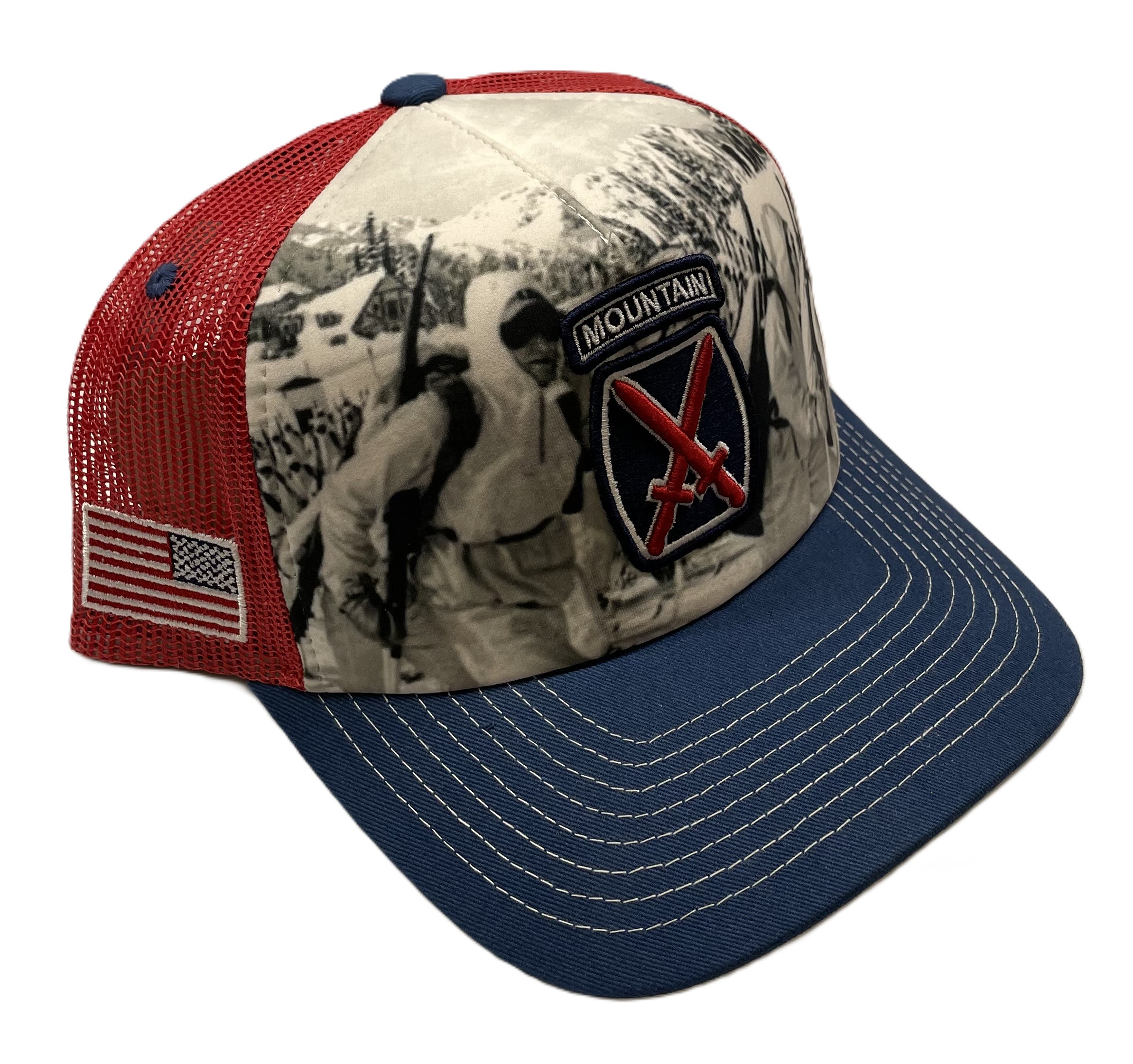 10th Mountain Division Hat Ski Soldiers