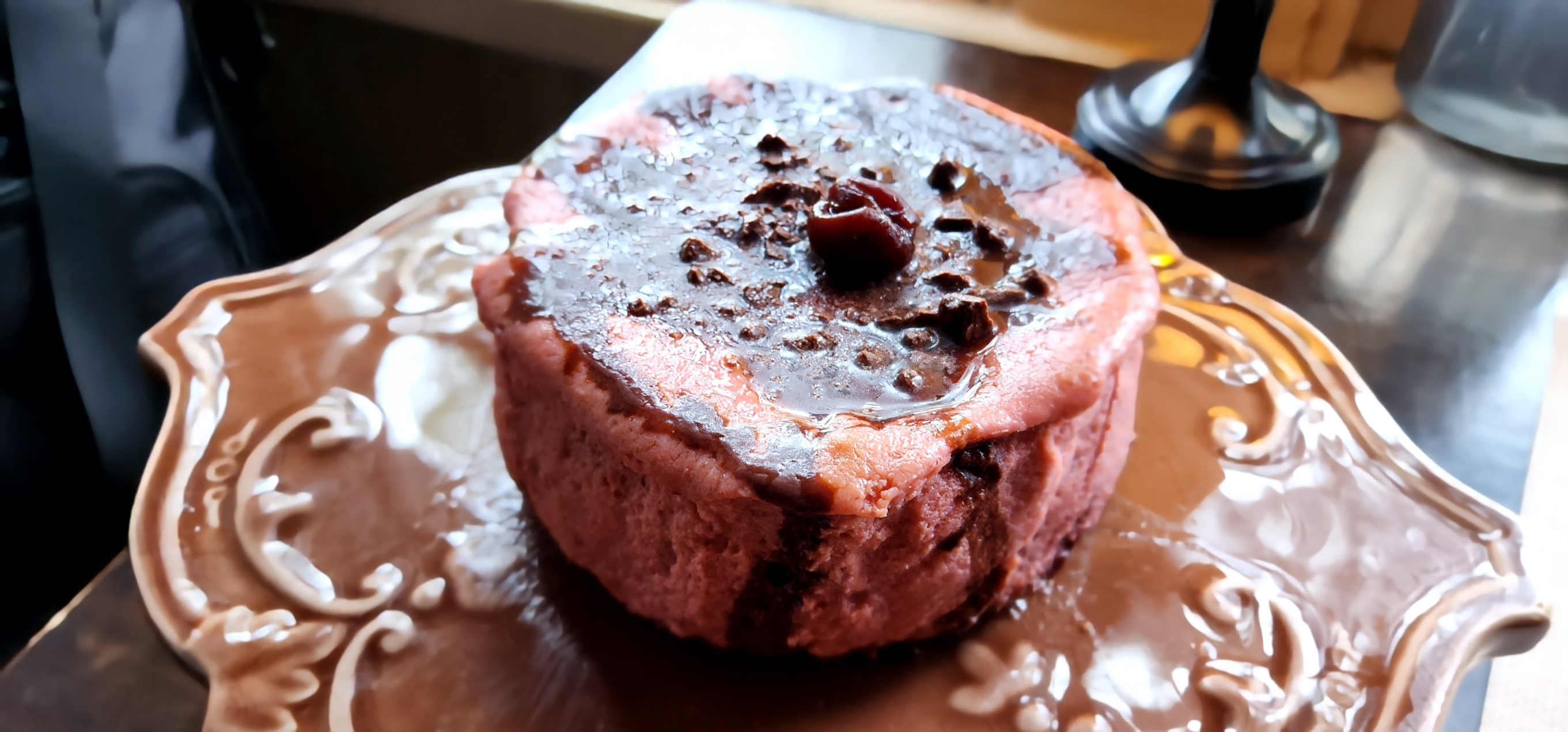 Dark Cherry Chocolate Torte Cheesecake