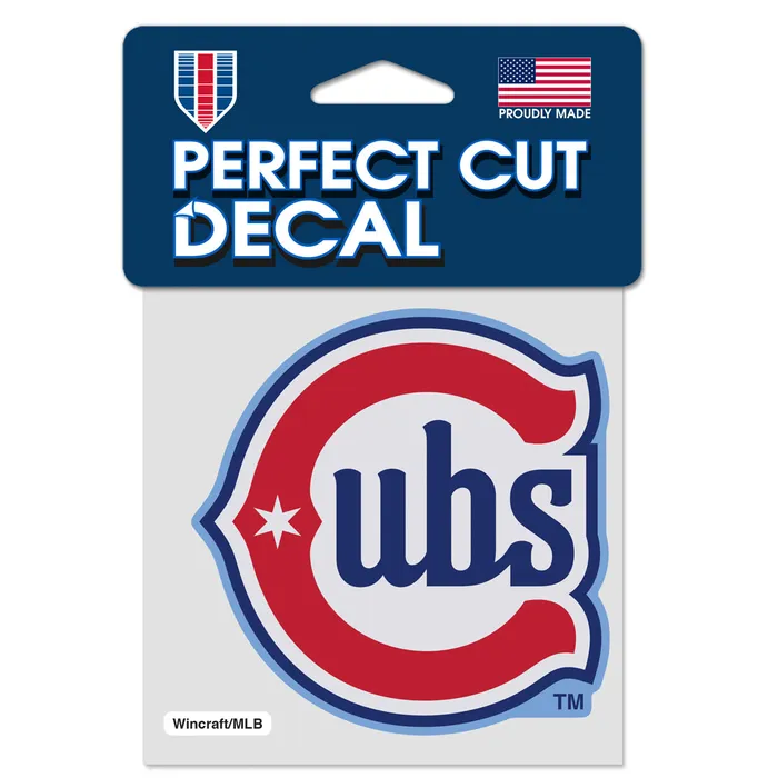 Chicago Cubs Alternate Logo Perfect Cut Decal 4x4"