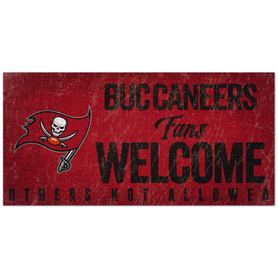 Tampa Bay Buccaneers Wood Welcome Sign