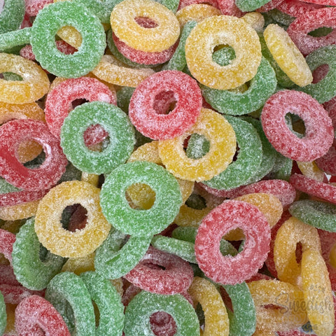 Franssons Swedish Sura Ringar Sour Multi Color Rings 3.3 lb