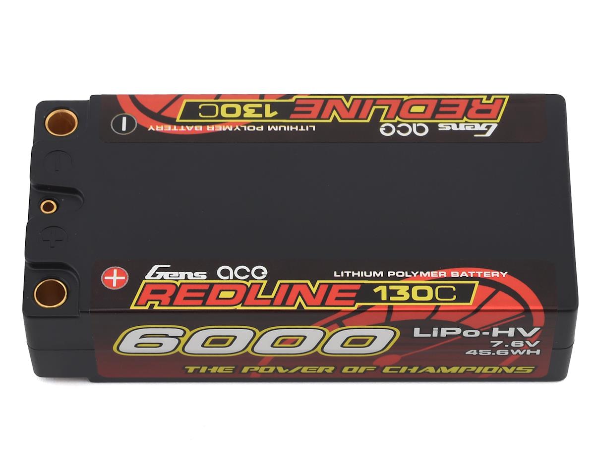 Gens Ace 6000mah 7.6V 130C 2S 5.0mm Bullet Shorty