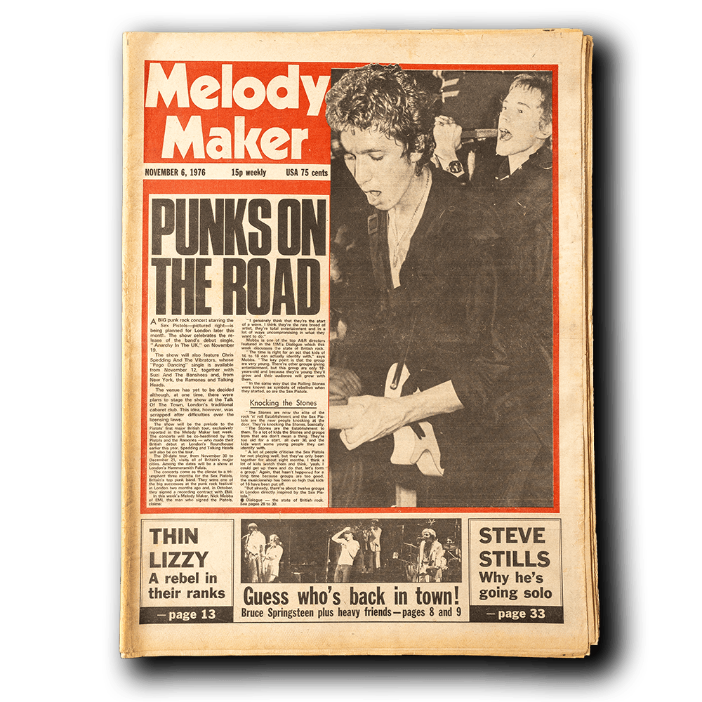Melody Maker -- Punks On The Road [Magazine]