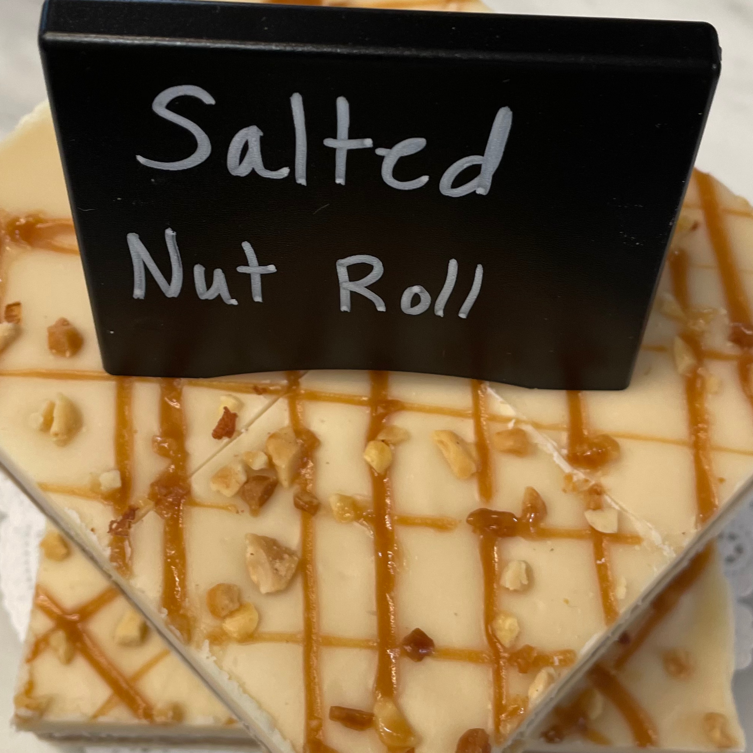 Salted Nut Roll Fudge