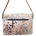 AD Leather Hide Sling Purse