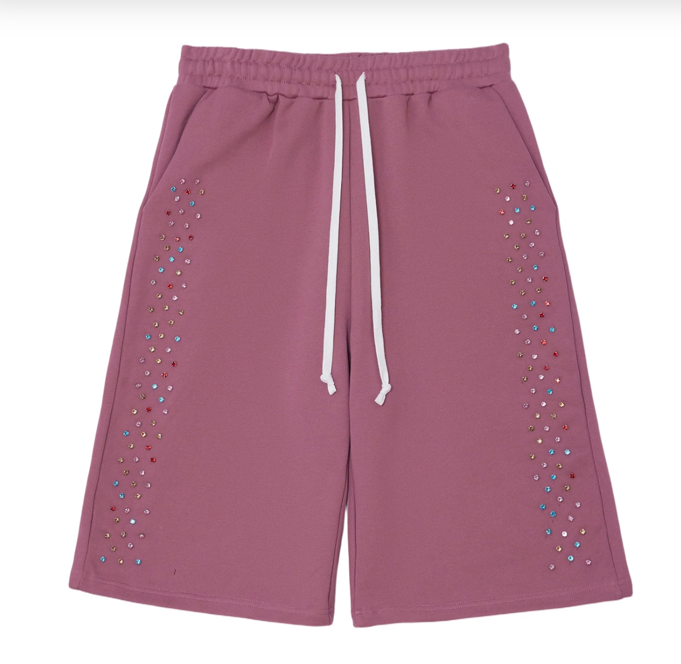 Crystal Cactus Sweat Shorts - Raspberry