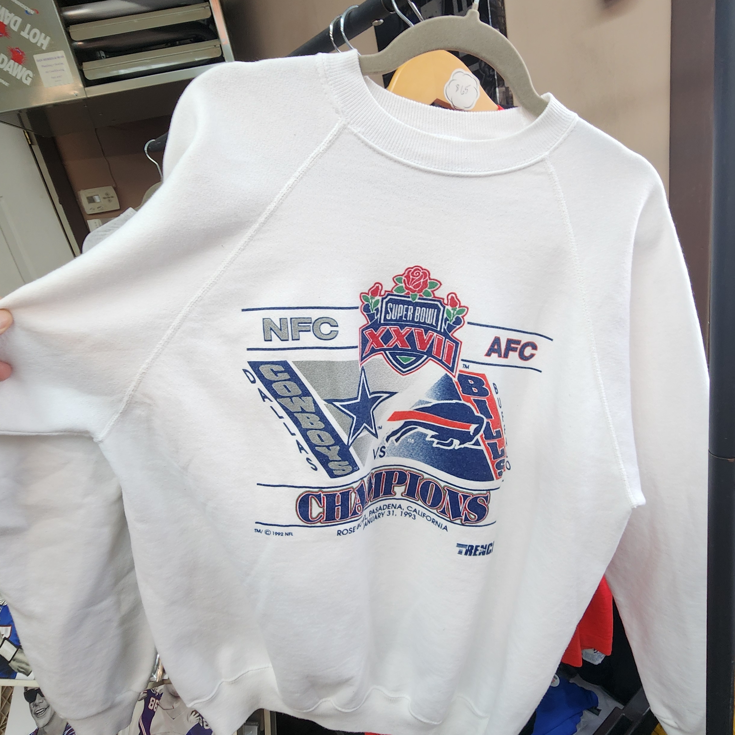 White Super Bowl Sweatshirt 