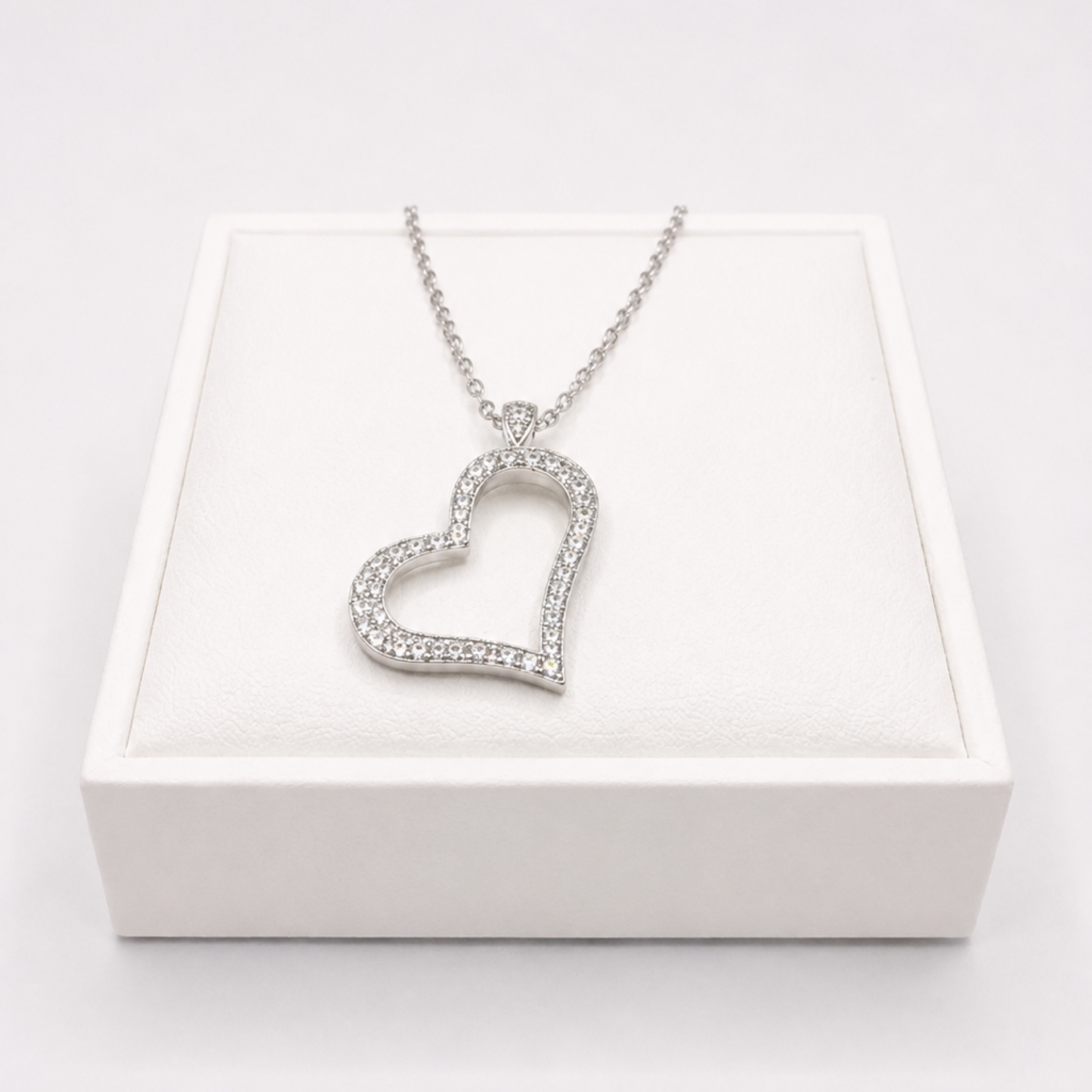 Curved Heart Necklace 