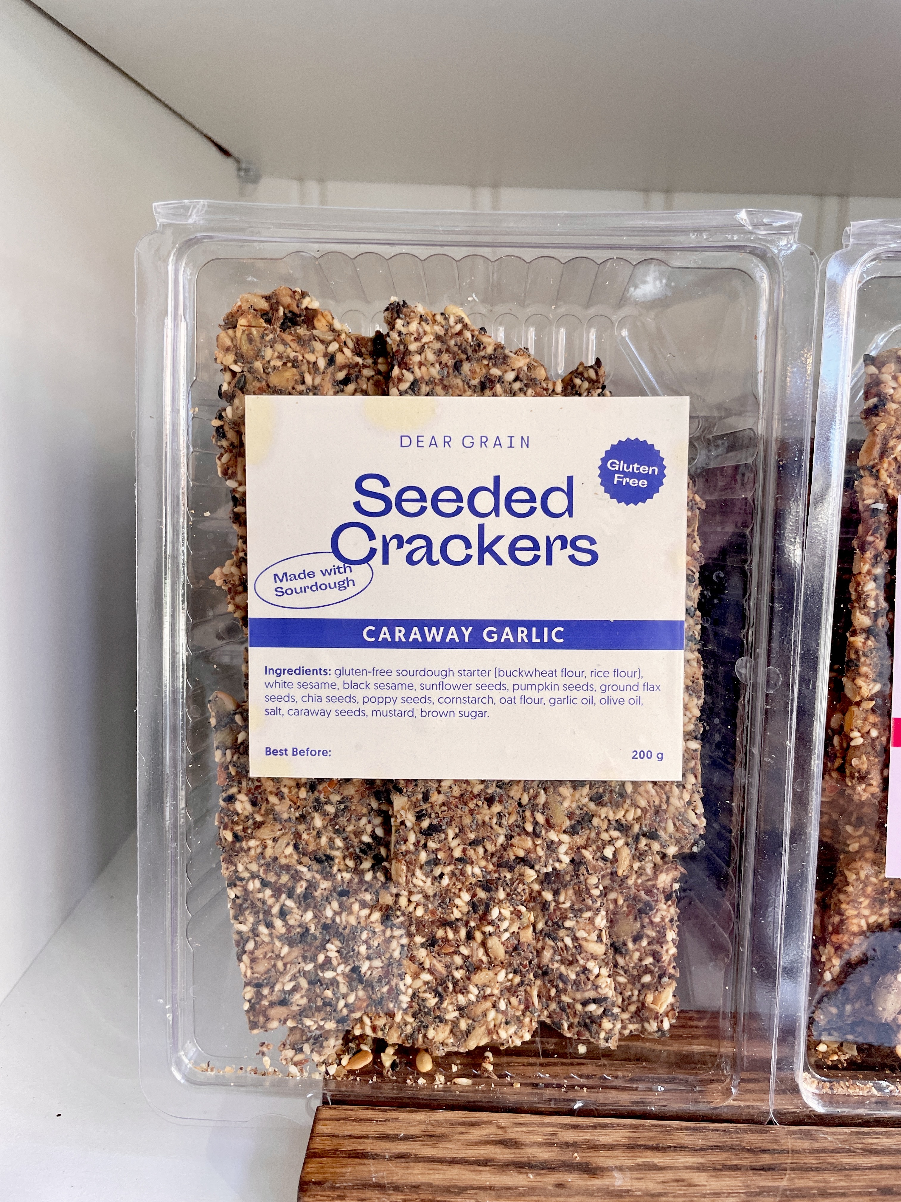 Caraway Garlic Seeded Crackers