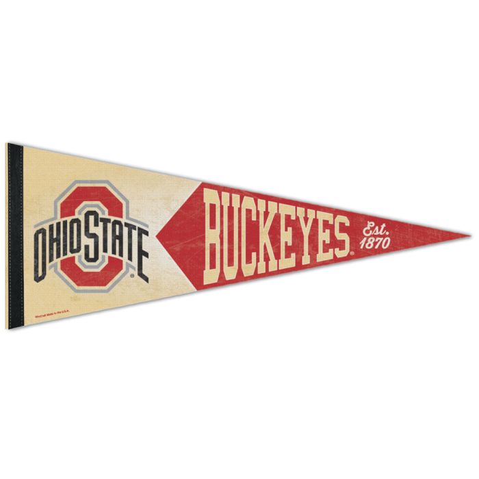 Ohio State Buckeyes Vintage Premium Pennant 12x30"