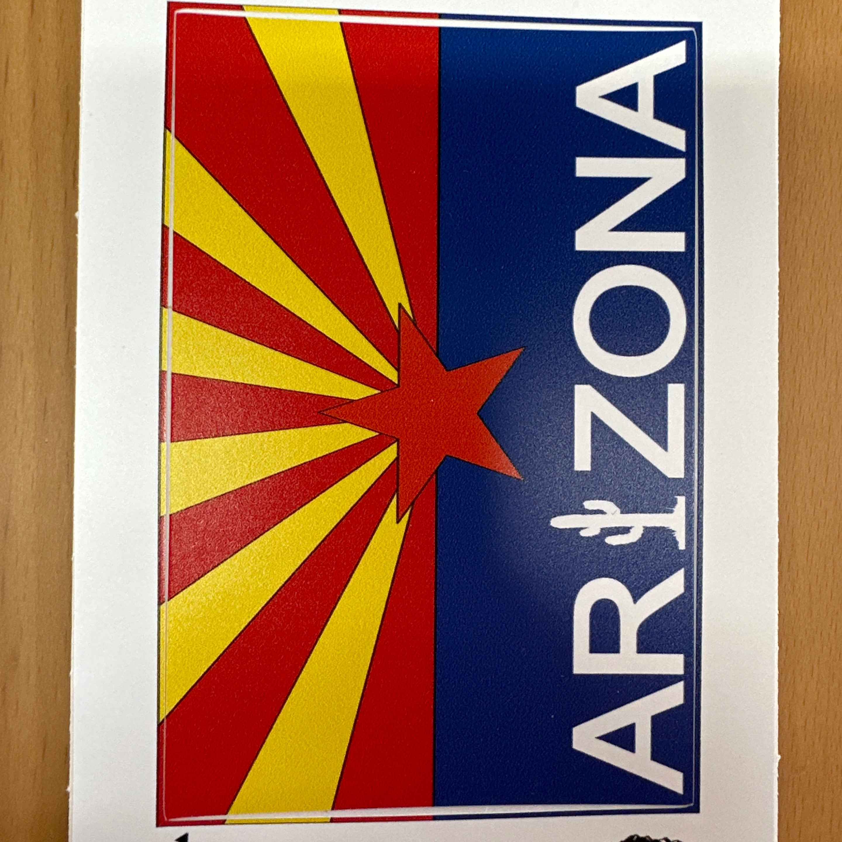 Arizona Flag Sticker Large