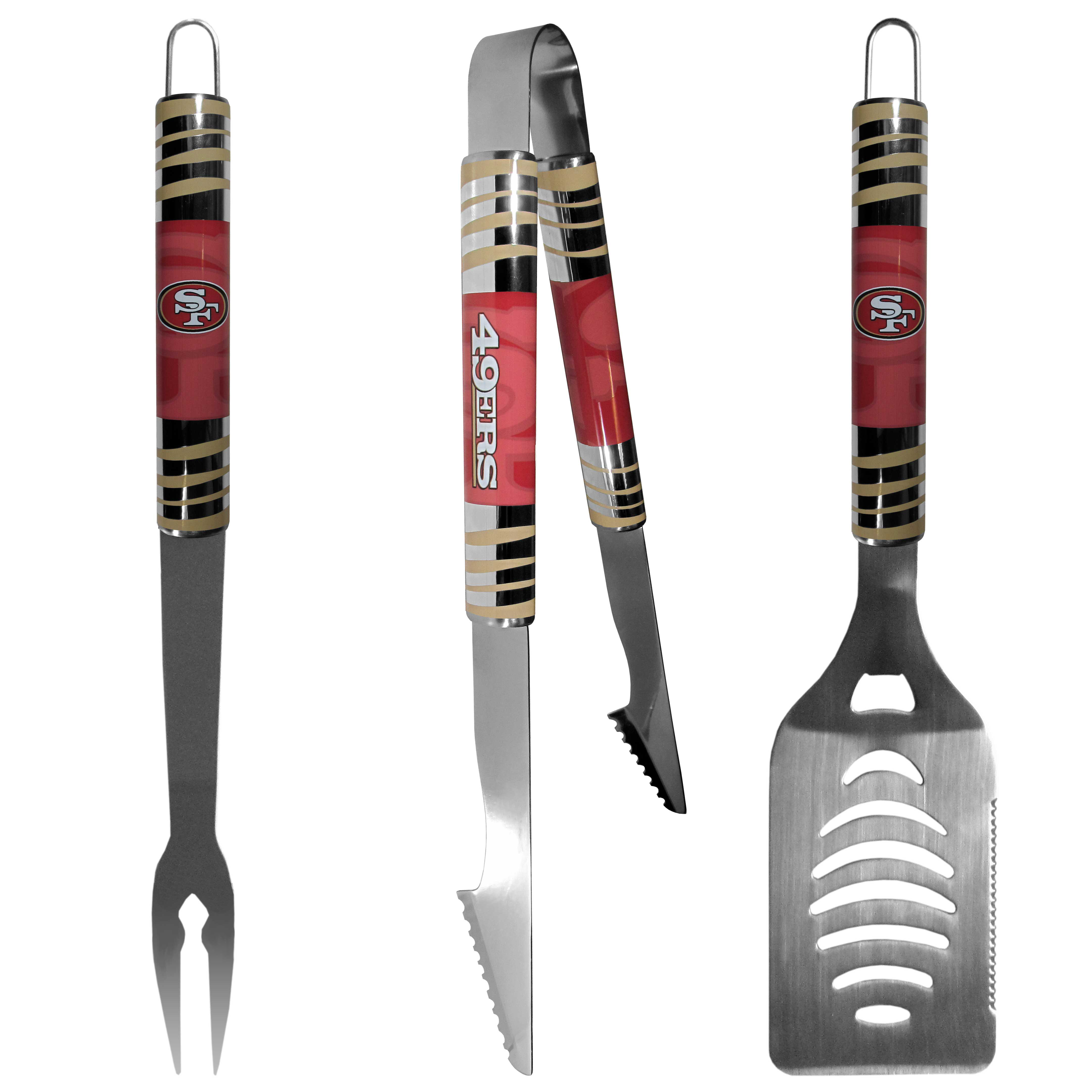 San Francisco 49ers Deluxe Tailgater BBQ Utensils Set