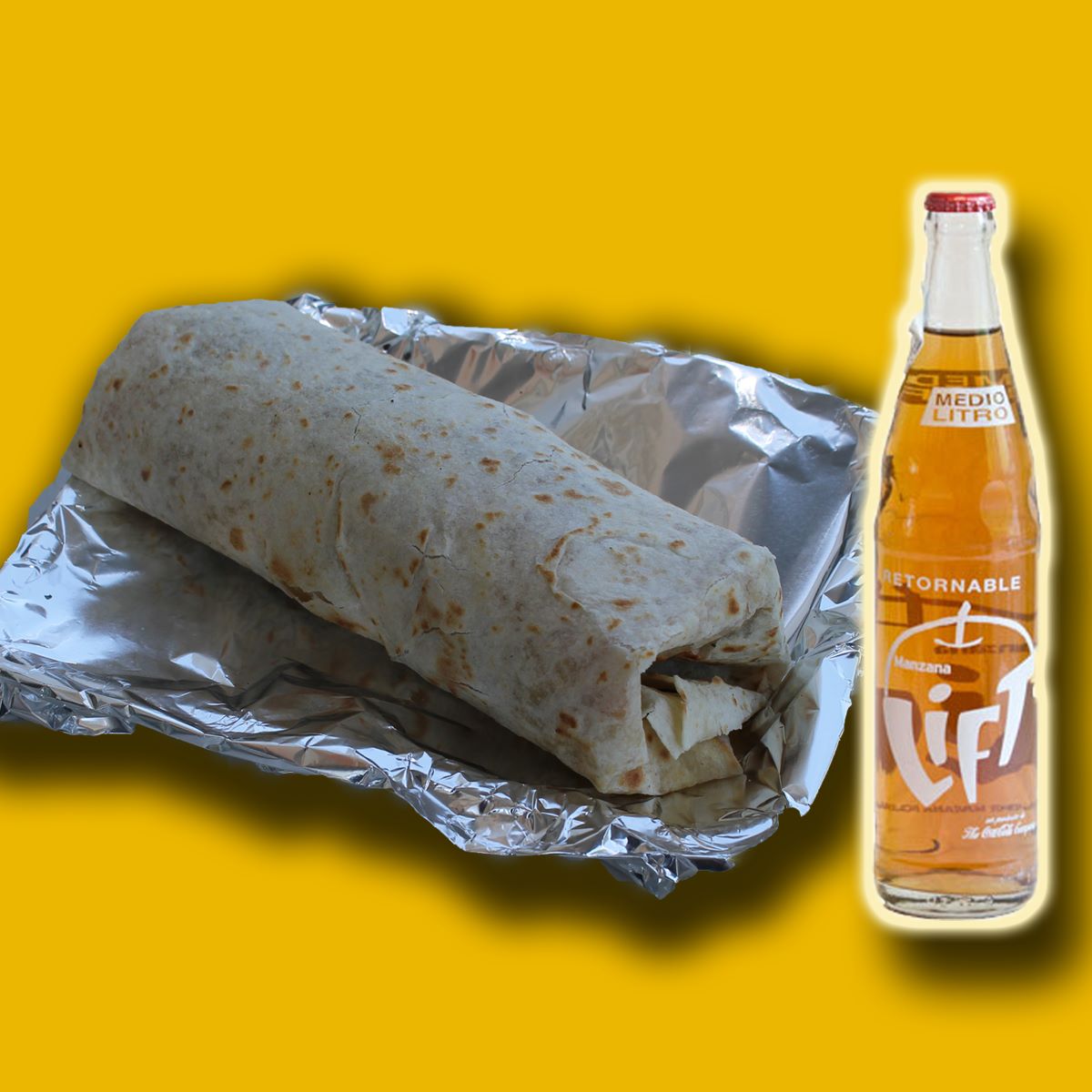 Combo 4: Burrito al Vapor from Tacos del Valle
