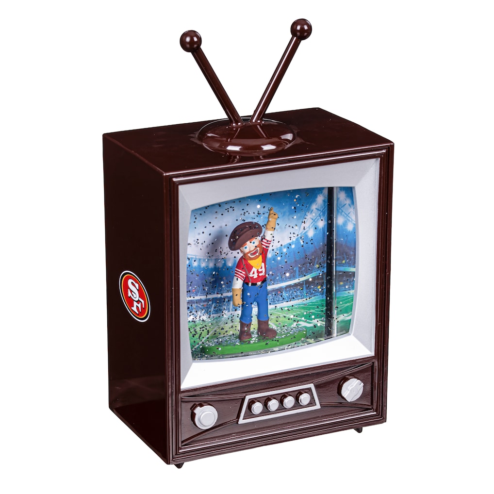 San Francisco 49ers Vintage TV Water Globe Lantern