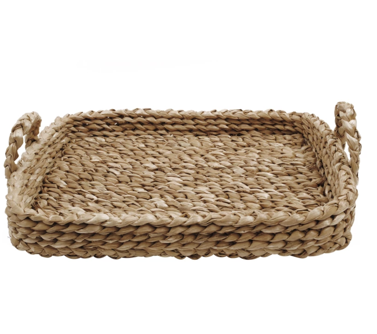 Square Bankuan Braided Tray with Handles