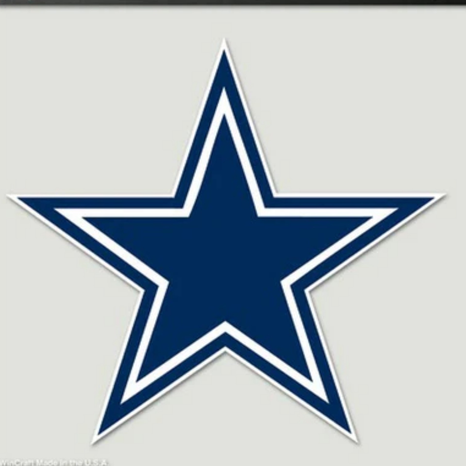 Dallas Cowboys Perfect Cut Decal 8x8"