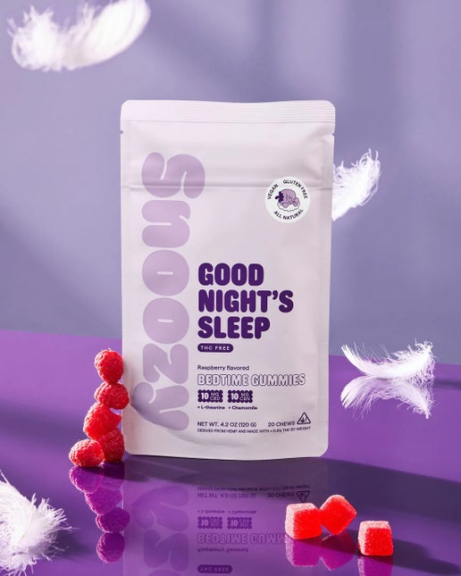 Snoozy Good Nights Sleep Gummies THC Free - Bedtime Gummies THC Free 2ct