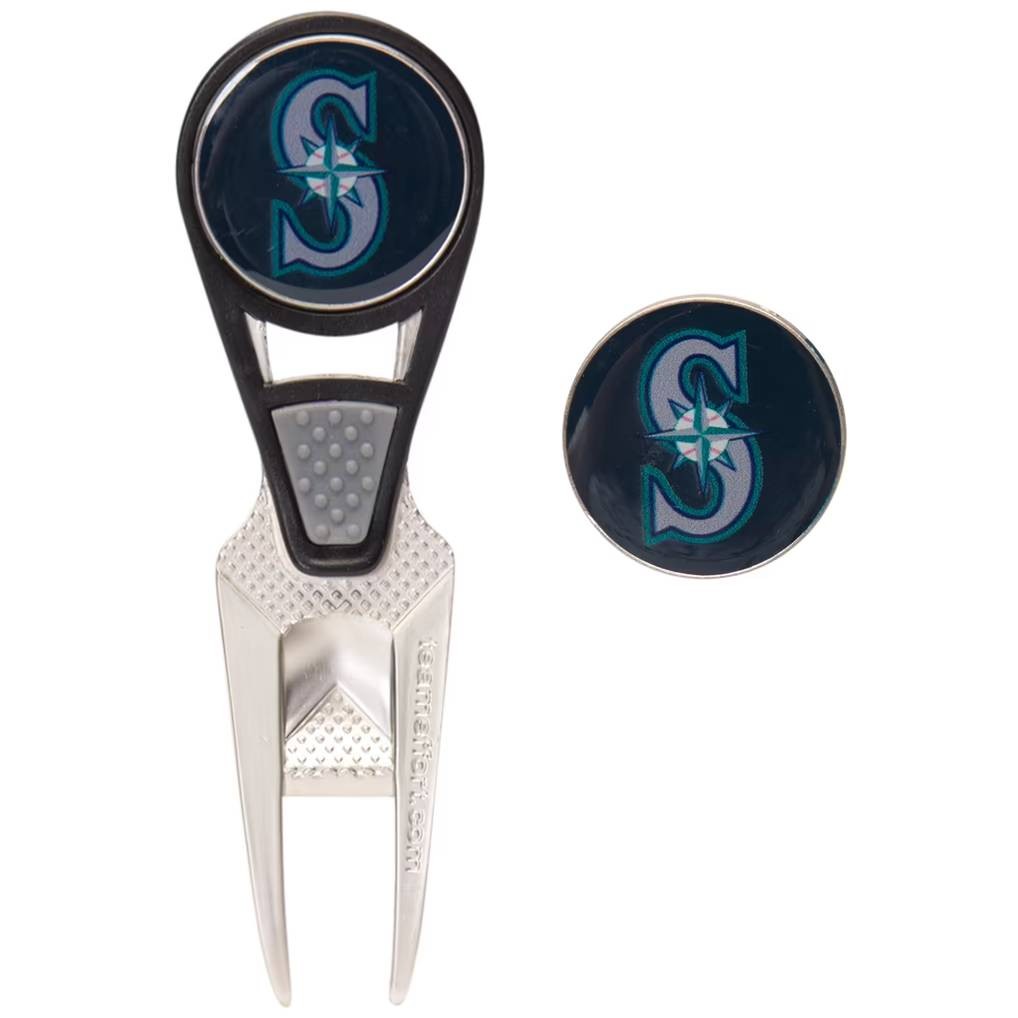 Seattle Mariners CVX Golf Divot Repair Tool and Ball Markers Set