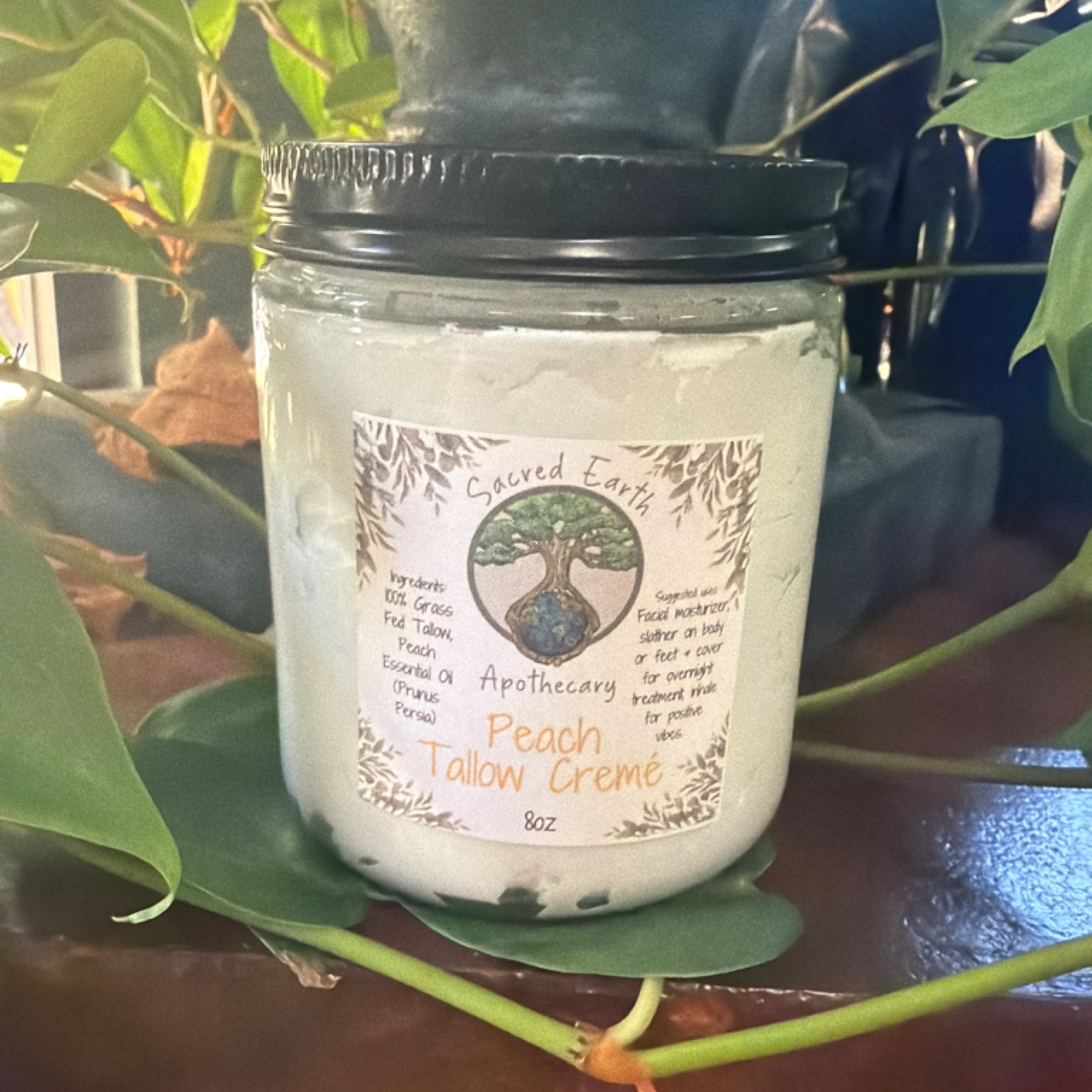 Sacred Earth Apothecary - 8oz Peach Tallow