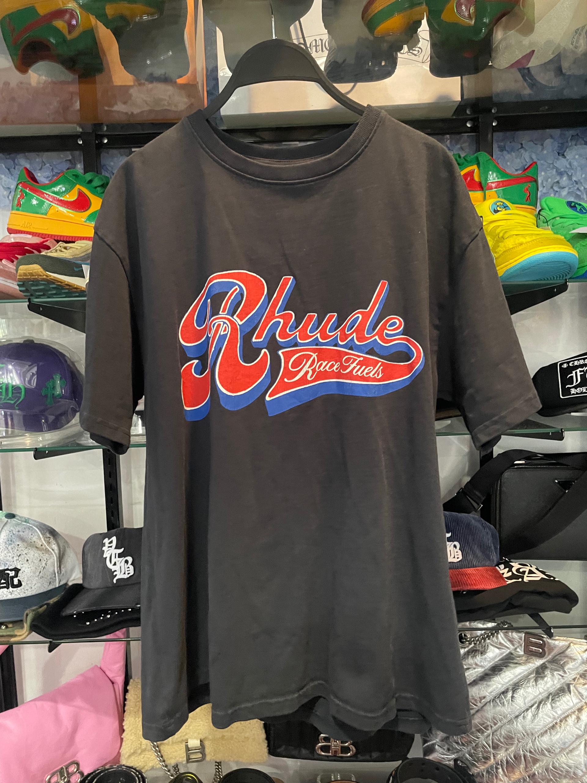 Rhude blue red logo size MD (used)